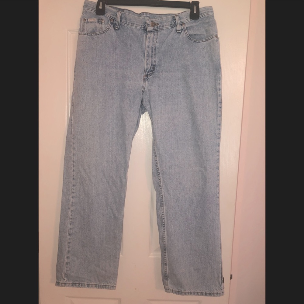 Lee Riders Straight Leg Jeans Womens Size 18 M   Light Wash * 130208D